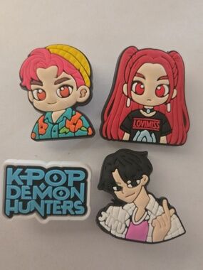 KPOP Demon Hunters Inspired Croc Charms - 4 Charms